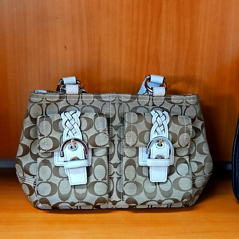 Authentic Canvas Coach purse